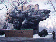 World War II memorial in Almaty, Kazakhstan