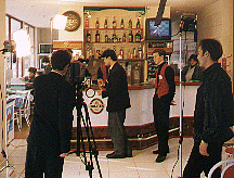 Producing a beer store commercial in Bishkek